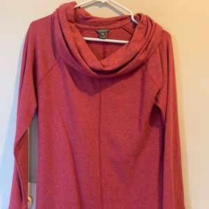 Long sleeve funnel neck shirt